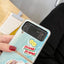 2023 Cartoon Cute All-around Protection Phone Case For Samsung Zflip 3 Zflip 4 Anti-fall Tpu Pc Phone Cover