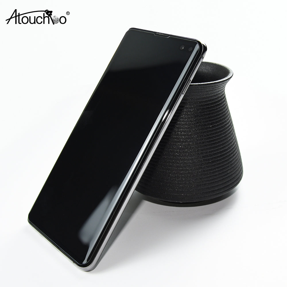 Atouchbo UV Glue Tempered Glass for Samsung S8 S9 S10 S20 Screen Protector for Samsung Galaxy Note 10 Plus 8 9 S20 UV Glass Protector