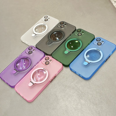 The Latest Metal Magnetic Absorbing Bracket Anti-Fall Armor Protective Case Mobile Phone Case Suitable For 11 12 13 14 Pro Max