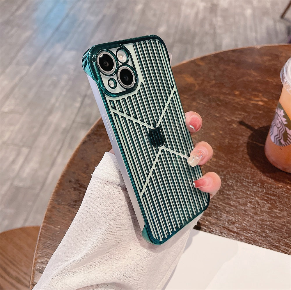 Laudtec Luxury Plating Shockproof Electroplated hollowed-out cell Phone Case for iPhone 11