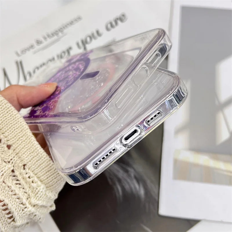 Hot Premium Shinning Luxury Case For iphone 14 pro Clear Cover For iphone 14 pro max Transparent Pc TPU Phone Case