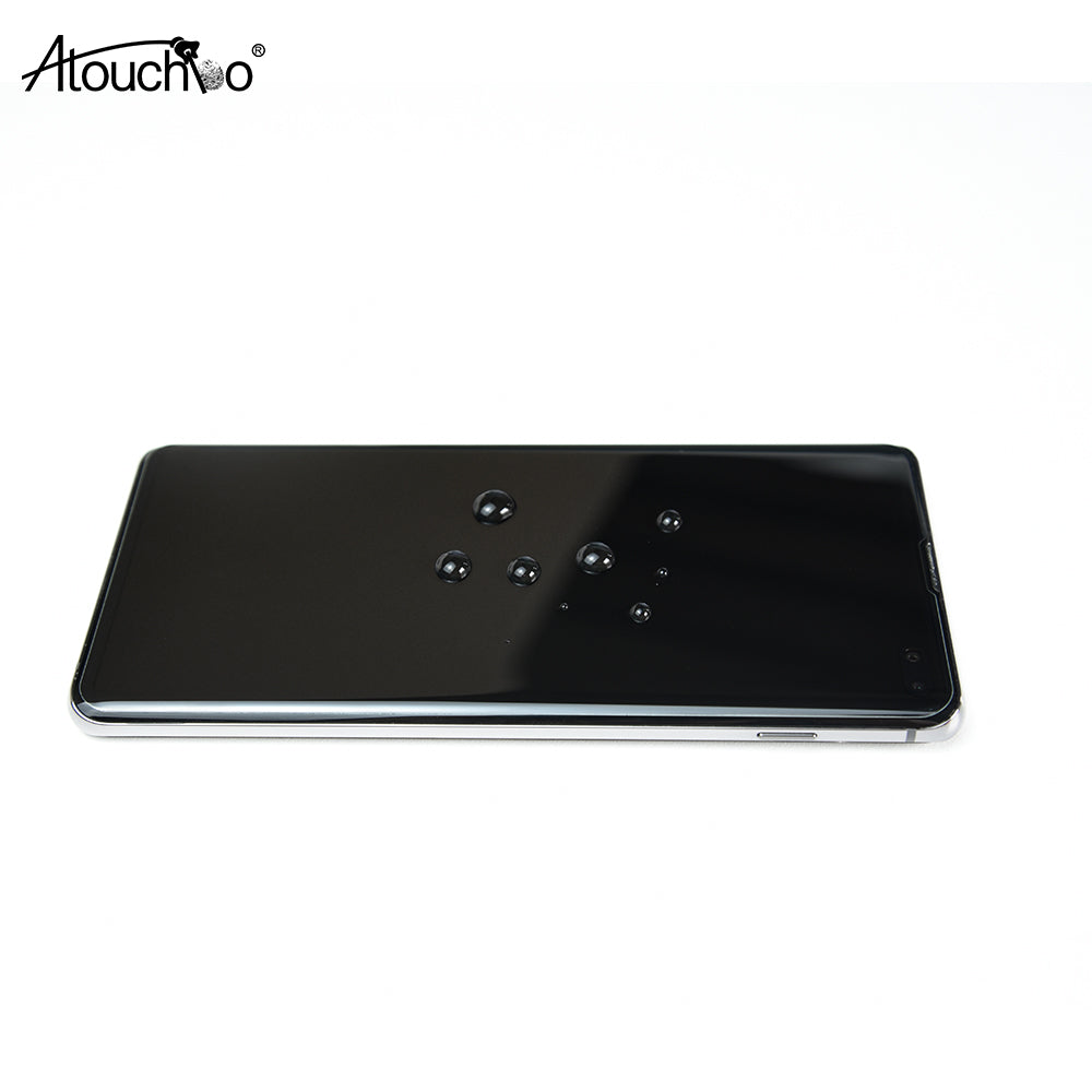 Atouchbo UV Glue Tempered Glass for Samsung S8 S9 S10 S20 Screen Protector for Samsung Galaxy Note 10 Plus 8 9 S20 UV Glass Protector