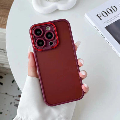 Lens Protector Phone Case for iPhone 14 Pro Max mobile phone bags hard PC skin feel case para celular with plating frame cover