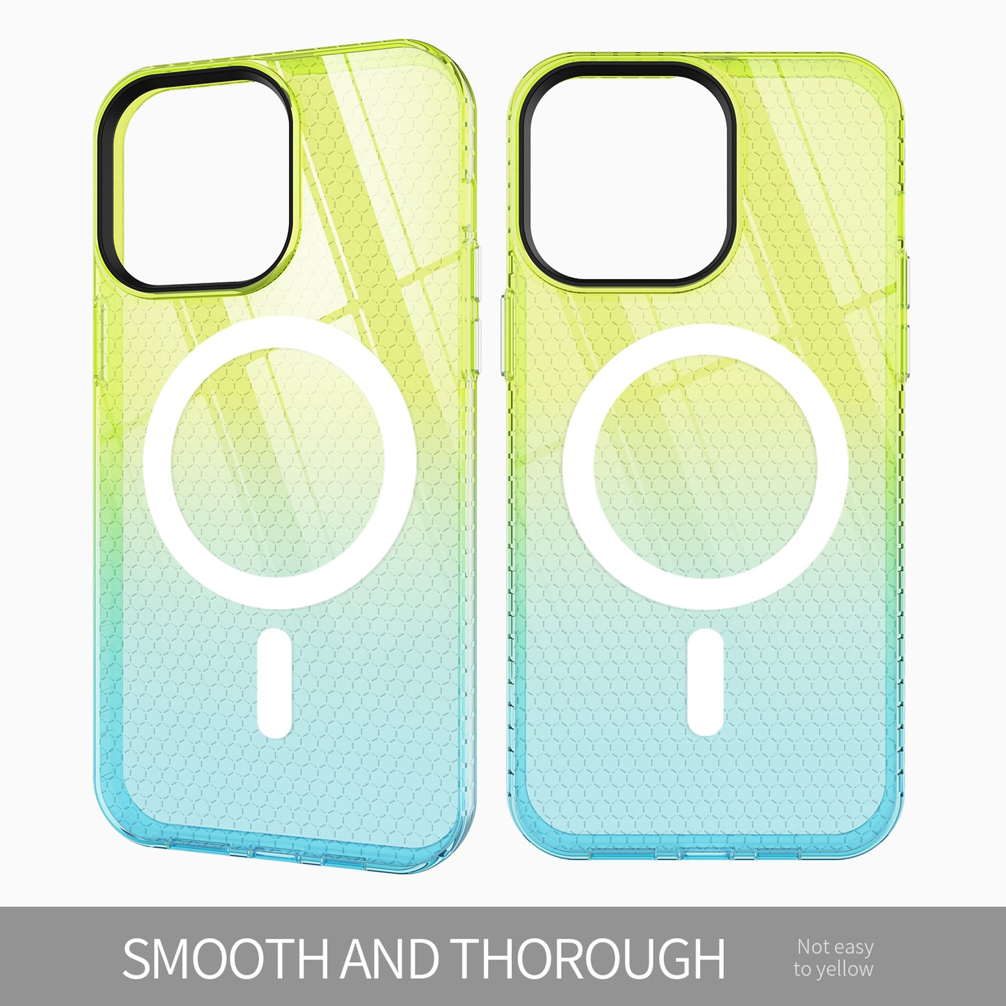 Luxury Magnetic Wireless Charging case luxury rainbow gradient color phone case for iphone 14 pro max