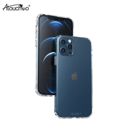 Atouchbo Shockproof Drop Protection Phone Case for iPhone 12 Pro Case Crystal Clear Anti-Scratch Phone Cover for iPhone 12