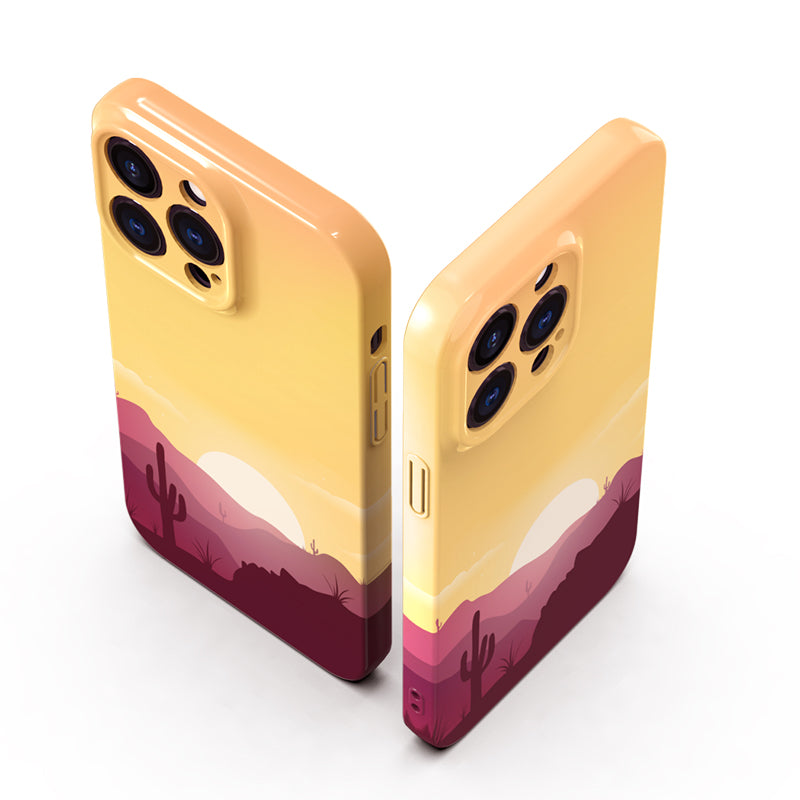 New Arrivals Fashion Sun set Middle east Phone Case Cover for iPhone 14 13 12 11 Pro Max X XR XS