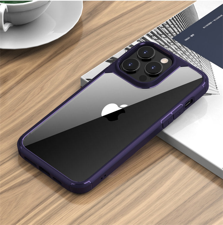 guard series high transparency anti-slip shockproof clear protection phone case for iphone 11 pro max