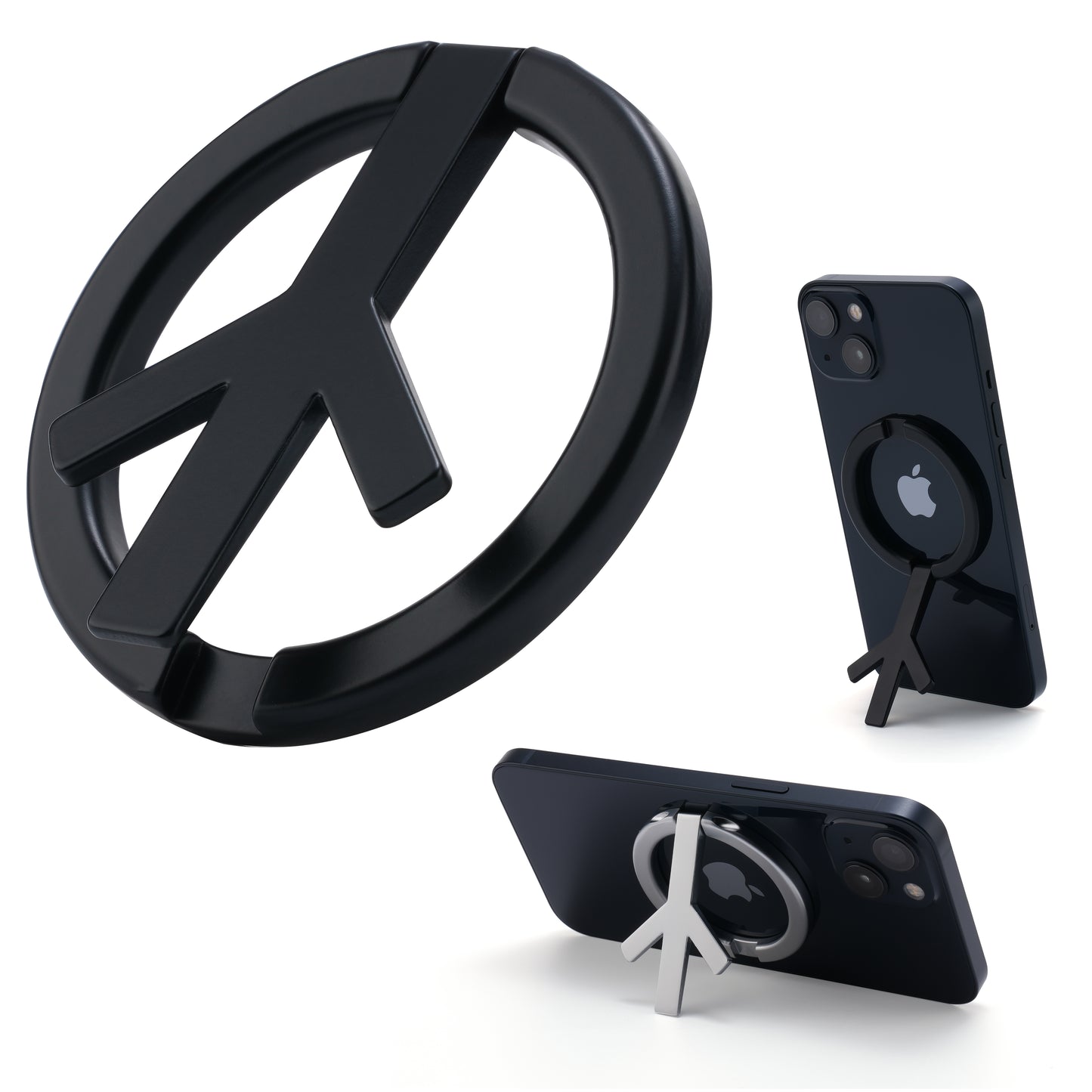 Folding metal Cell Phone Holder Collapsible Phone Grip Custom Phone Ring Removable Back support