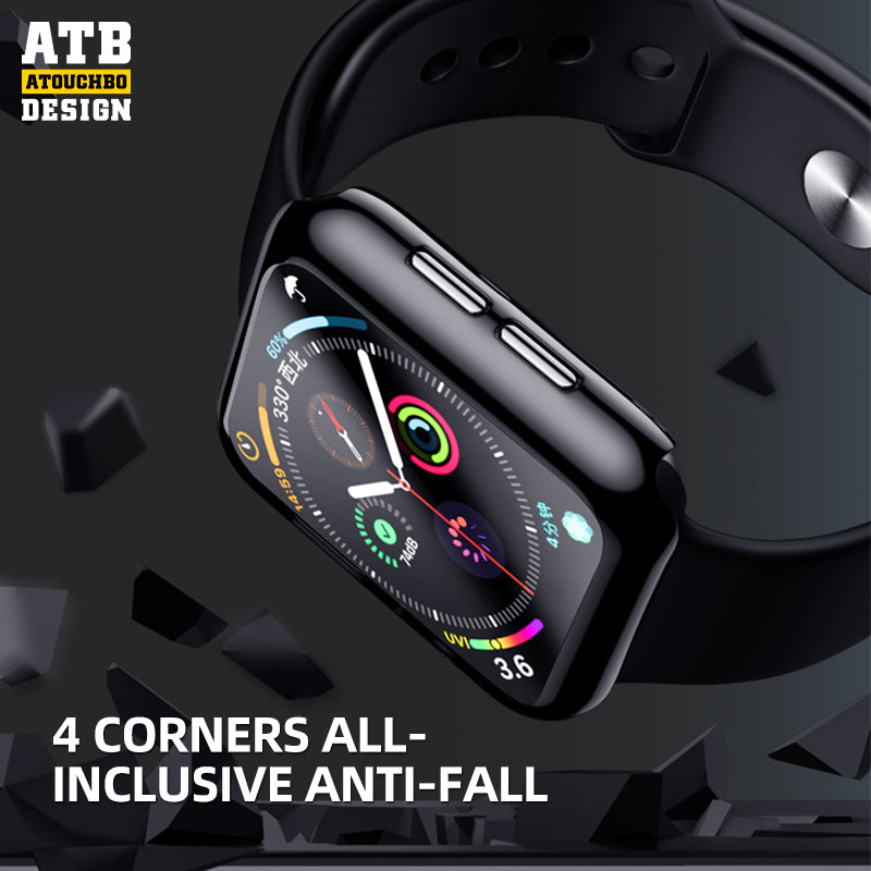 Atb Watch Series Electroplated PC four-corner all-inclusive multi color drop-proof and shock-proof protective watch case