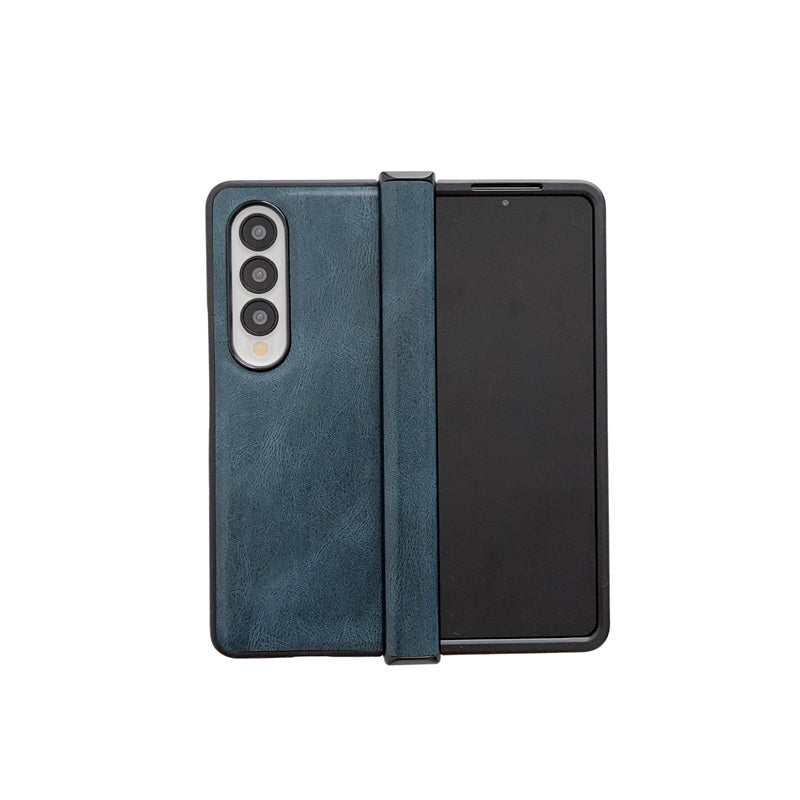 high quality colorful leather phone case for Samsung ZFOLD3 ZFOLD4 anti drop bumper phone cover