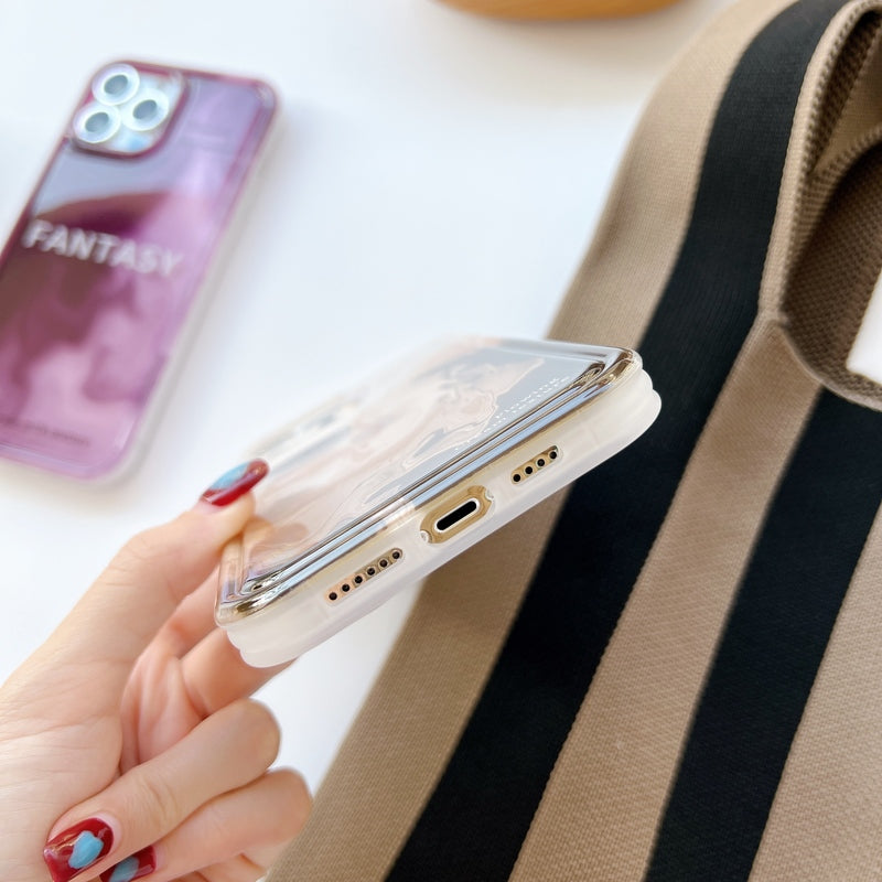 Custom Imd Tpu Phone Case Glitter Pink Marble Phone Case For Iphone 11 12 13 14 Pro Max