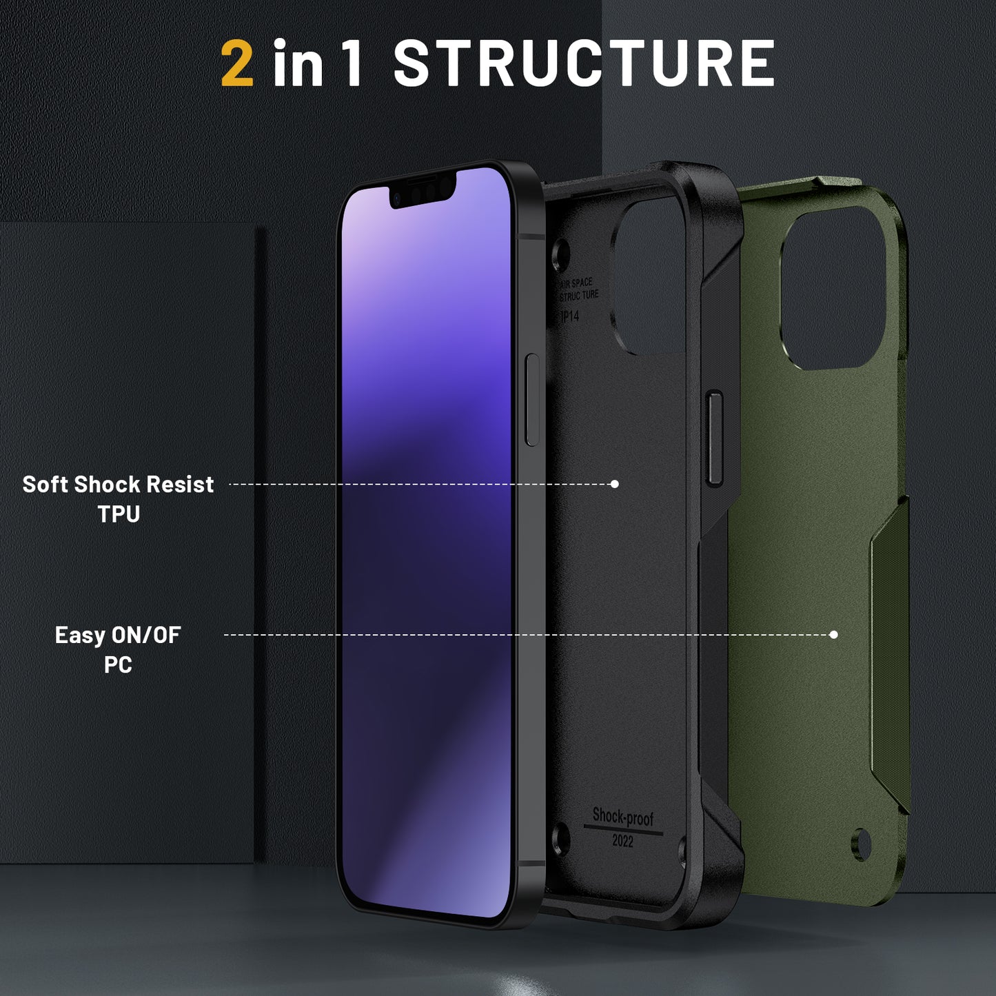 High quality Premium Solid Color TPU hard Shockproof Phone Case Cover for iphone 14 pro max case