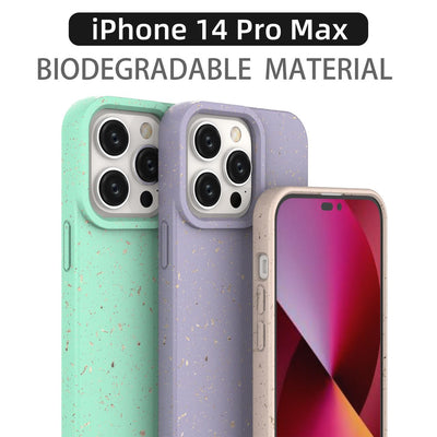 hot selling new material environmental friendly 100% degradable composed wheat straw phone case for iphone 11 pro max