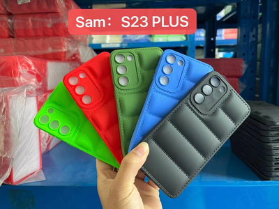 Ready To Ship Soft Touch Puffer Down Jacket Phone Case Cover for iPhone Samsung Xiaomi Phone Series