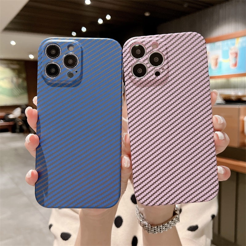 For Iphone 14 Pro Max Real Carbon Fiber Case Anti Fingerprints & Scratch Slim Fit Shockproof For Iphone 11 Case