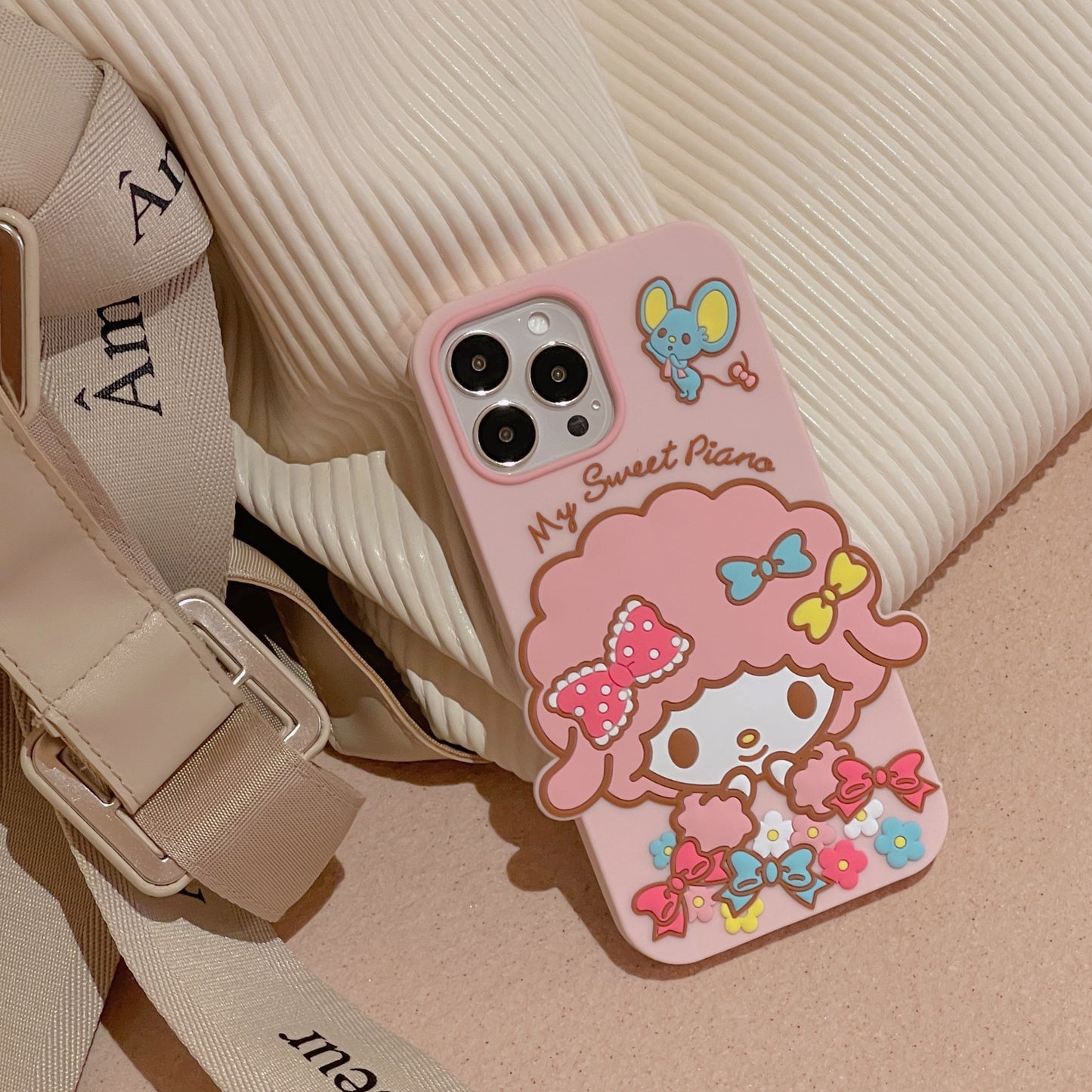 TPU Flower Lamb Mobile Phone Case With Cartoon Style For Iphone 11 12 13 14 Plus Pro Max