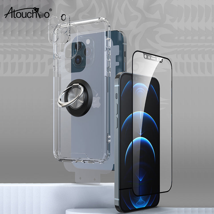 Custom Phone Protection Set for iPhone 13 Pro Max XS Max XR X 12 11 Phone Case Set With Nanofilm Lens Protector wholesale