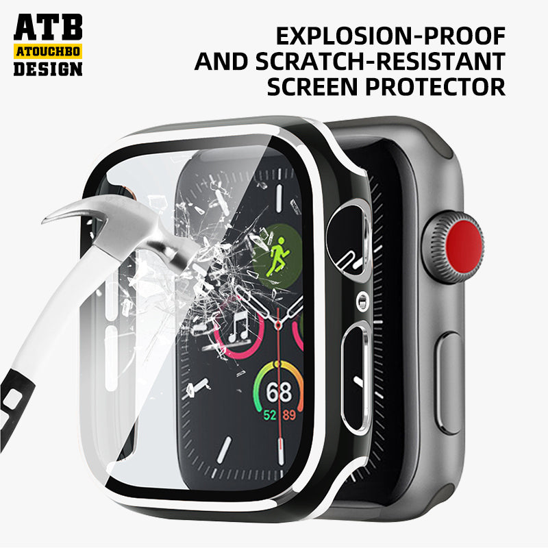 Atb Watch Series Factory Hot Sale Tempered Glass Screen Protector Hard Pc Smart Watch Cover Case For Apple Watch Ultra 49mm