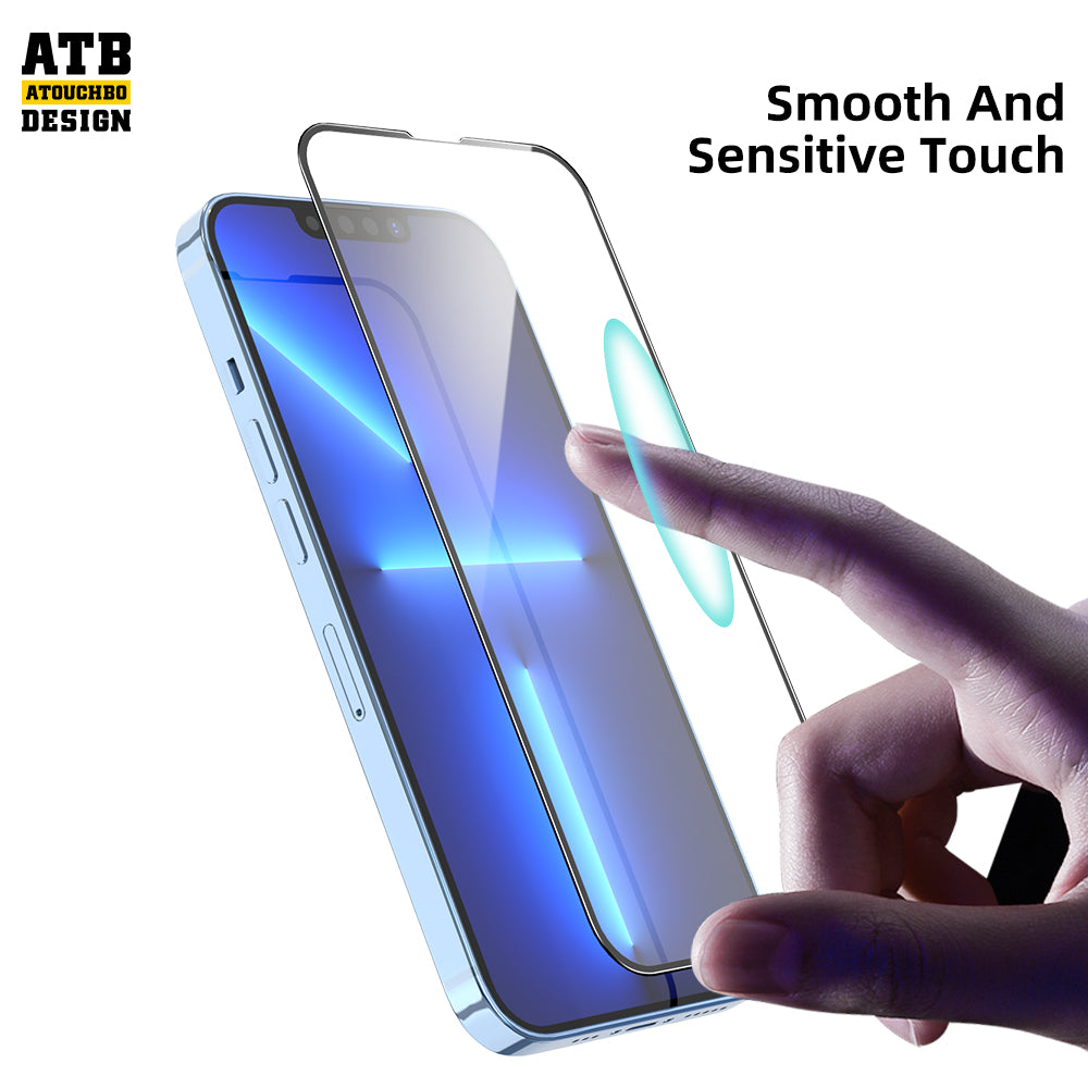 Atouchbo Sensitive Touch Nano Hd Antiexplosion Clear Screen Protector For Iphone 14 Pro Max For Iphone 13 12 11 100D Glass