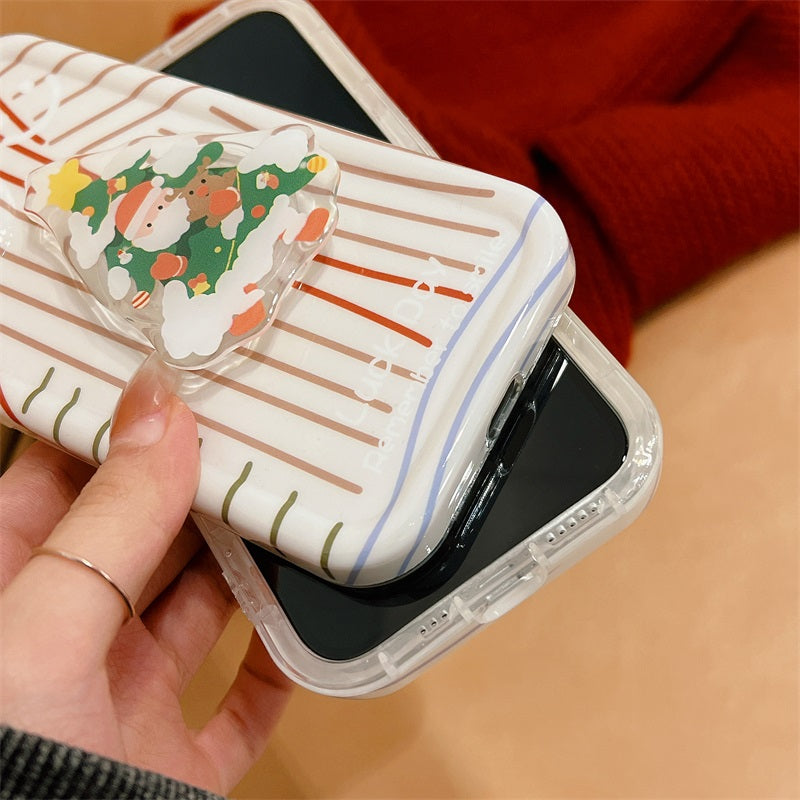 Stripe phone case customize Christmas OEM/ODM mobile phone case Christmas phone case for iPhone 14 13 12 11