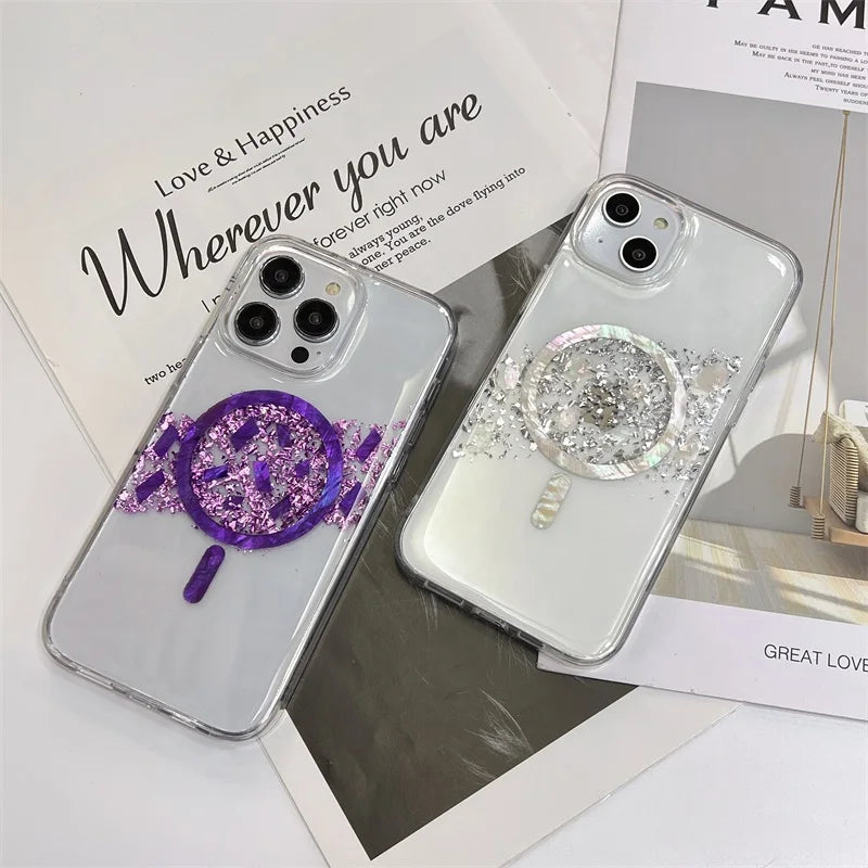 Hot Premium Shinning Luxury Case For iphone 14 pro Clear Cover For iphone 14 pro max Transparent Pc TPU Phone Case