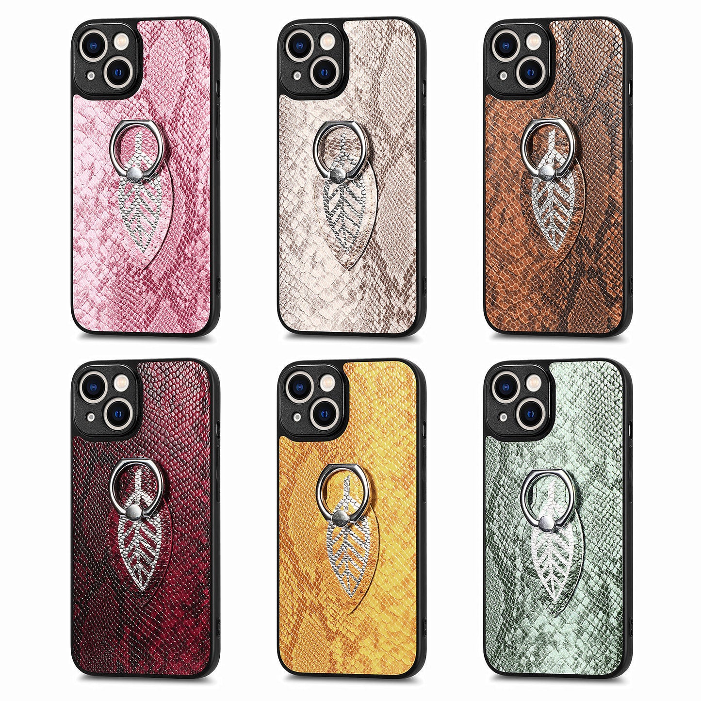 2023 New Arrival High Quality Python print magnetic case with ring small for iphone 14 13 12 mobile phone case