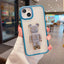 High Quality PC TPU Metal 3-in-1 Bear bracket Fashion Smooth Feel Phone Case for iphone 13