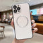 Glitter Simple New Aurora Gradual Change Magnetic Glass+TPU With Lens Films Back Cover Phone Case For Iphone 14 Pro Max