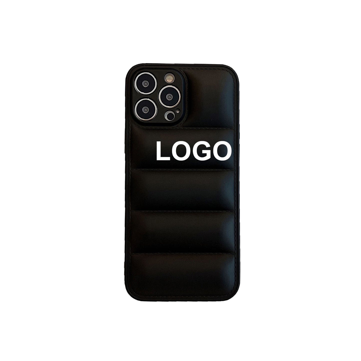 Fashion Custom Soft Touch Puffer Down Jacket Phone Case Cover for iPhone 14 13 12 11 Pro Max X XR XS