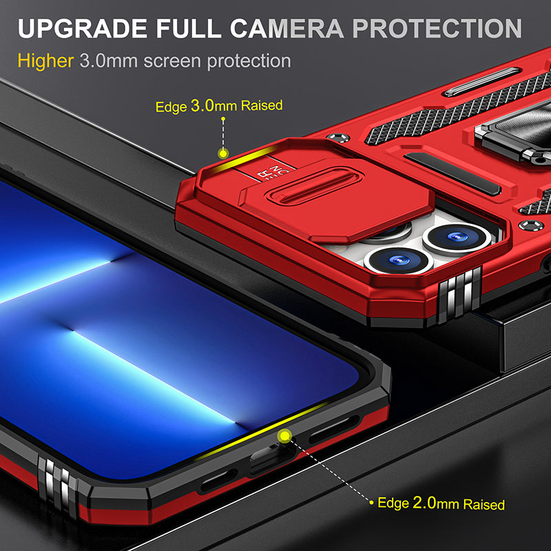 Fashion Four corners strengthen case solid color Shockproof hard phone case for iphone 14