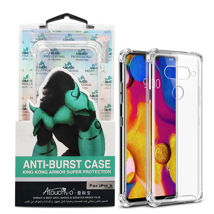 Atouchbo For LG V40 Case Mobile Phone Back Cover Case for LG V30 V40 V50 TPU PC V60 Velvet/G9 K51/Q51 Mobile Phone Case