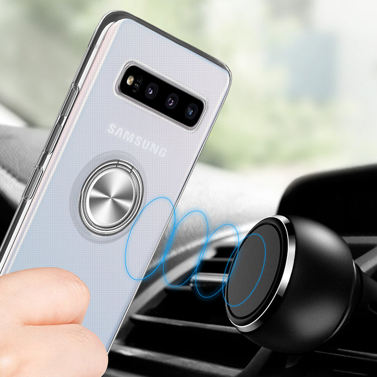 Ultra slim ring holder case For Samsung S10 case phone cover ring holder thin TPU case S10 Plus S9 S8 Note 9 Note 8