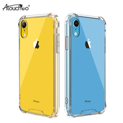 XR Case Clear Anti-Scratch Shock Absorption Cover Case for iPhone XR Clear