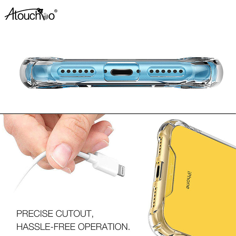XR Case Clear Anti-Scratch Shock Absorption Cover Case for iPhone XR Clear