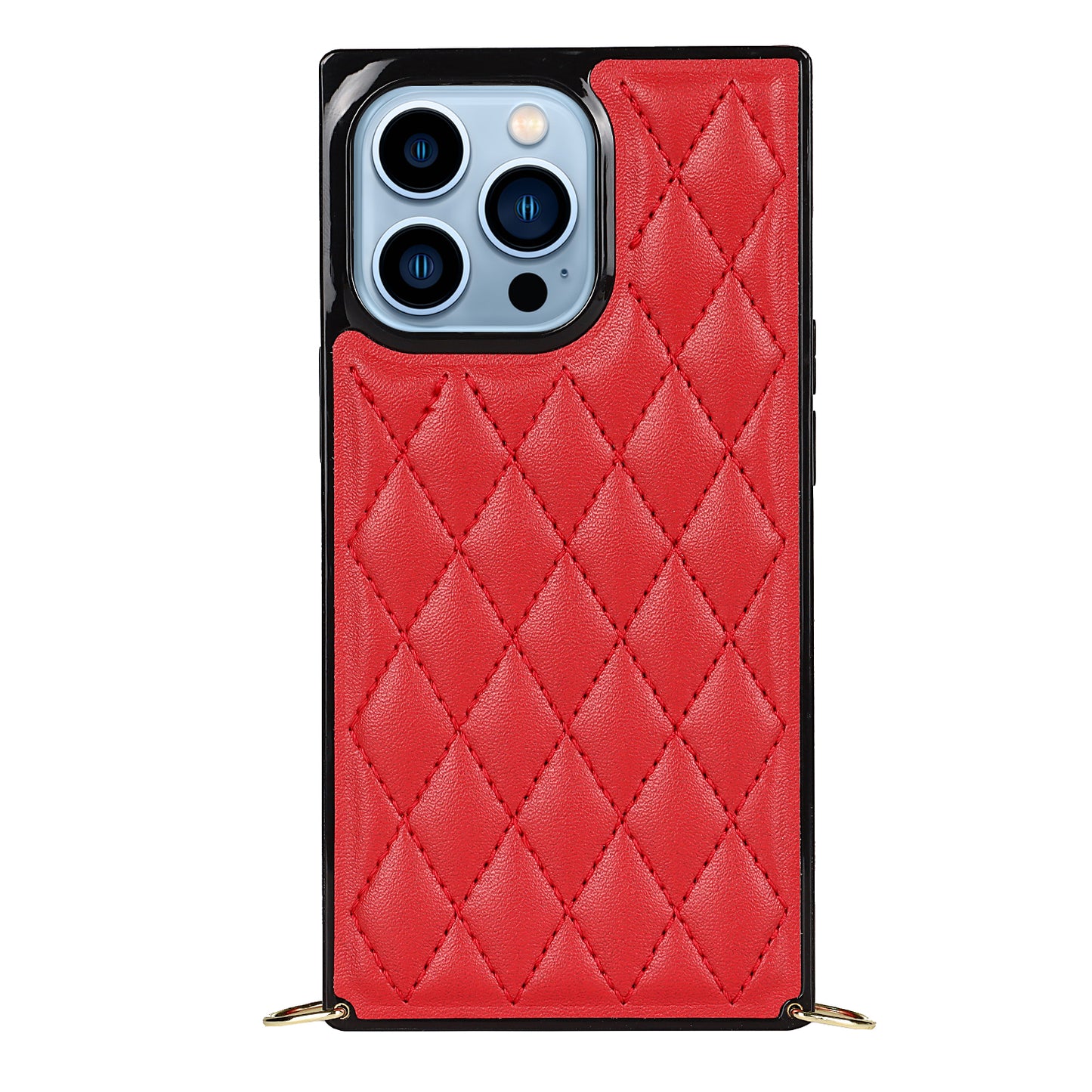 Hot Selling Fashion Luxury Leather Phone Case With Chain For Samsung S9 S10 S20 S21 S22 Plus Ultra For iphone