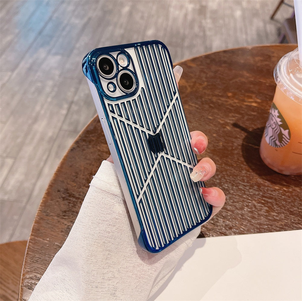 Laudtec Luxury Plating Shockproof Electroplated hollowed-out cell Phone Case for iPhone 11