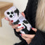 Black Cute silhouette Cat Phone Cover Tpu+pc All-inclusive Customized Shockproof Phone Case For Iphone 14 13 12 Pro Max