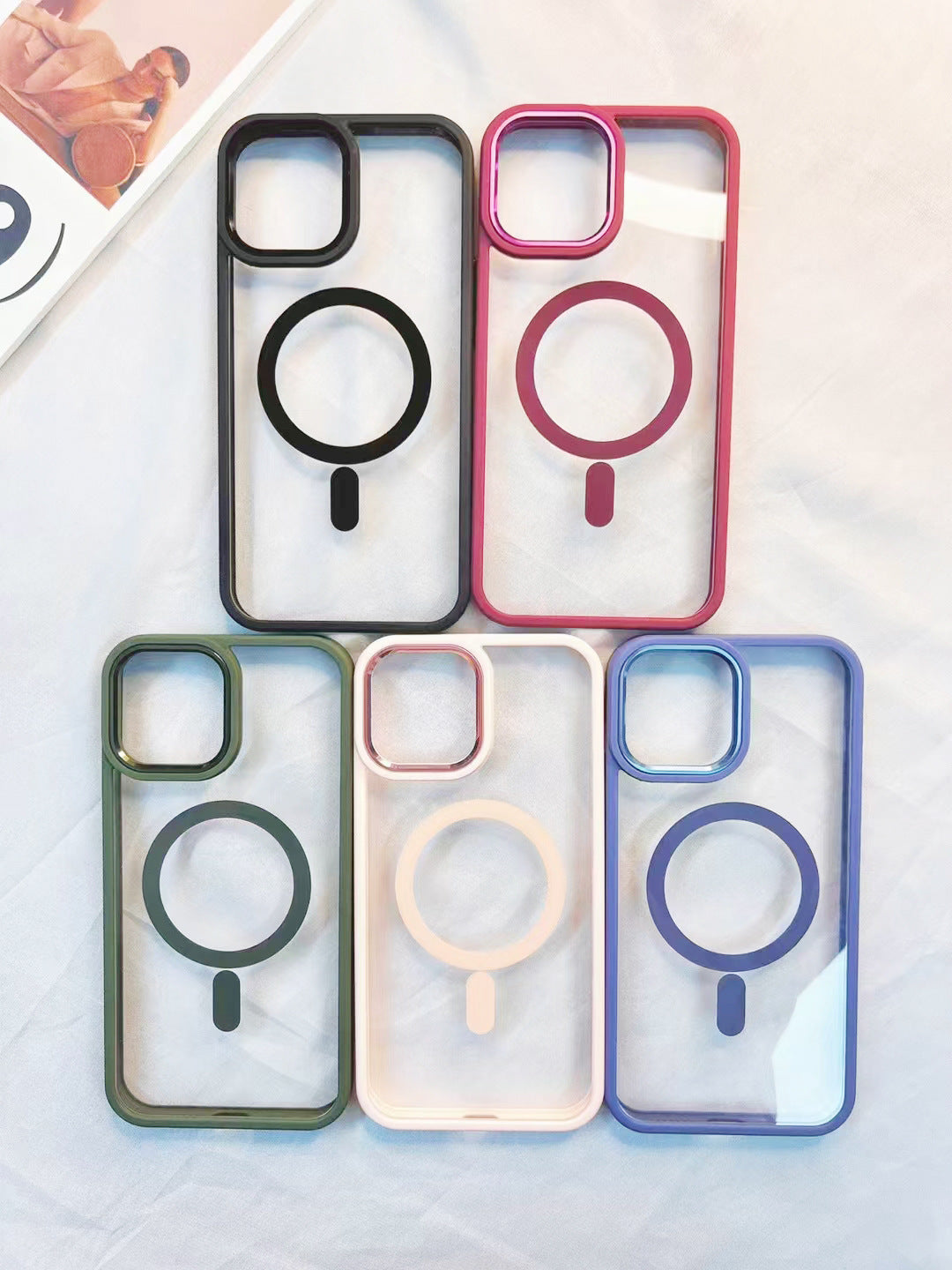 New luxury silicone 360 cover wireless charging phone case for iphone 12 clear plating cover