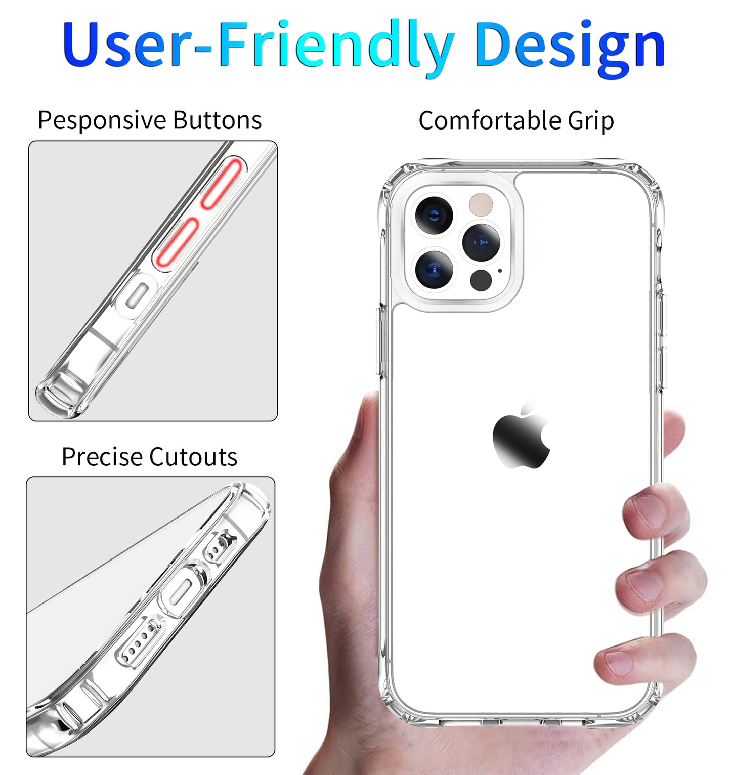 Shockproof Silicone Clear Phone Case Shockproof Blank Custom Water Proof Silicone phone case for iPhone 14