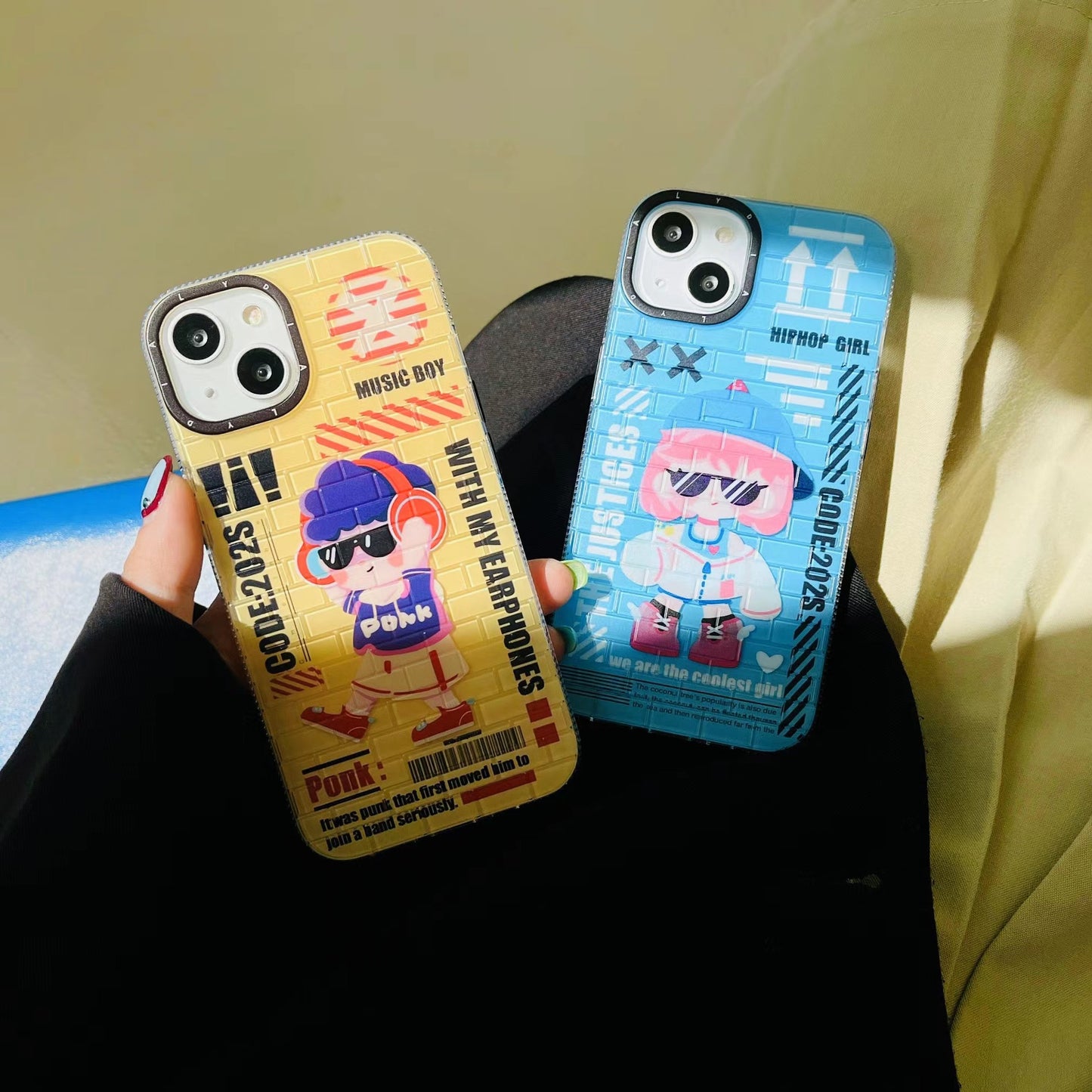 2023 New Arrival Brick Print Original Couple Mobile Phone Case For Iphone 11 12 13 14 Pro Max