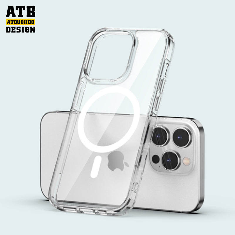 ATB Aurora Series high transparent phone case magnetic phone case for iPhone 13 14 pro