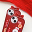 New Design Red Solid color phone case Rabbit Cute Shockproof Rich Silicone Phone Case for iphone 14