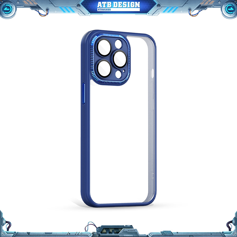 ATB Lishi Series Full Camera Lens Protection TPU PC Cell Phone Cover For Iphone 14 13 12 11 Pro Max Mobile Phone Case