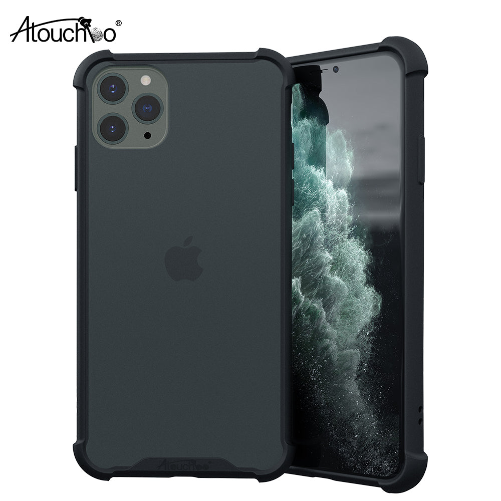Atouchbo Translucent Skin Friendly Shockproof Phone Case for iPhone X XS XR XS Max 11 Pro 11 8 Plus 11 Pro Max Back Cover