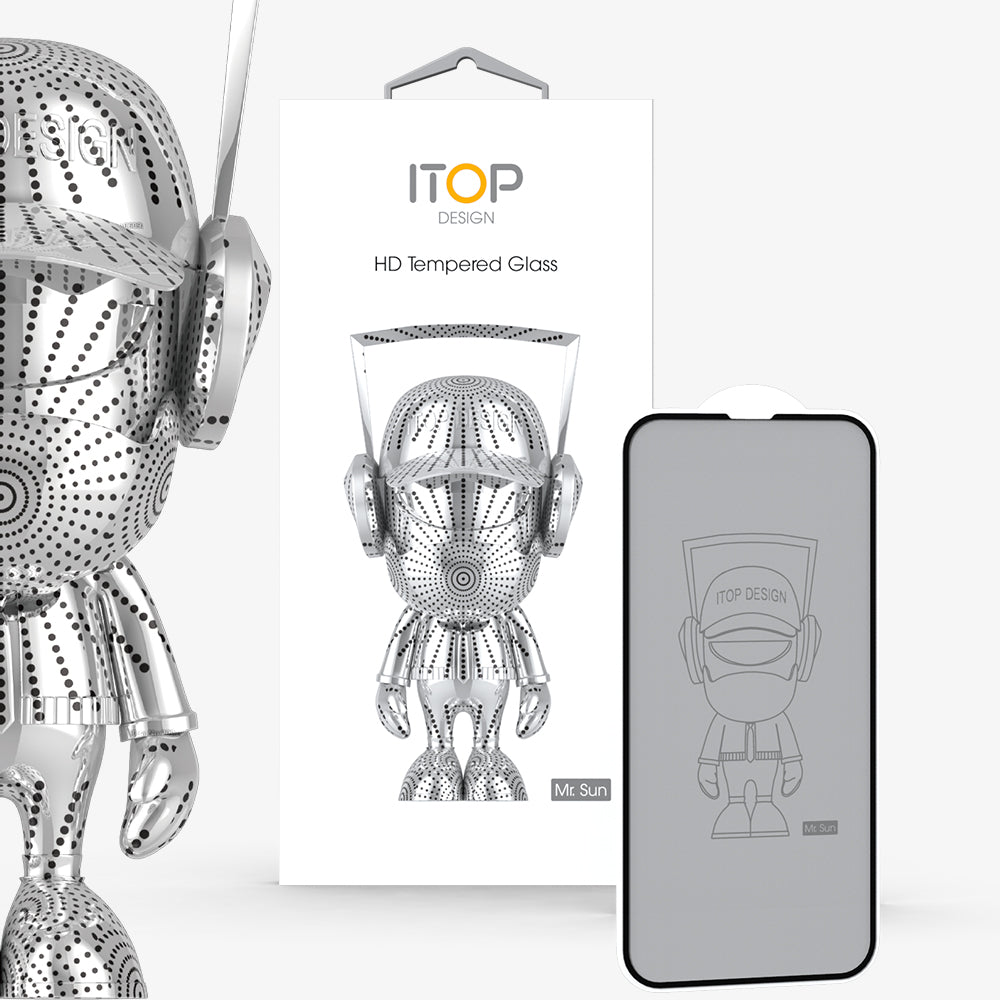 ITOP high-hardness high-definition transparent tempered glass with dust-proof mesh screen protector for iPhone 13 12 11 Pro Max