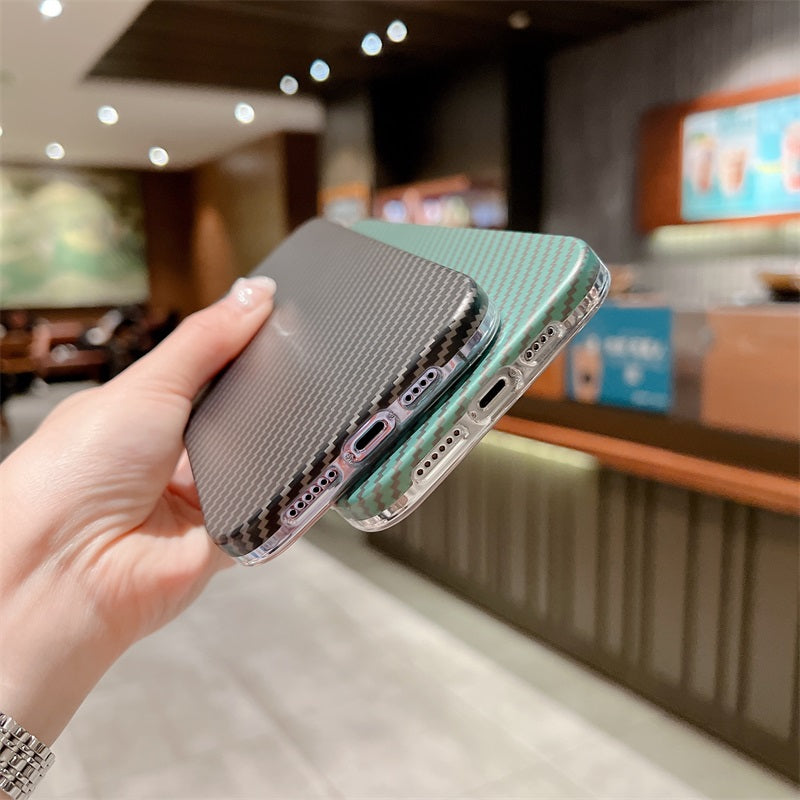 For Iphone 14 Pro Max Real Carbon Fiber Case Anti Fingerprints & Scratch Slim Fit Shockproof For Iphone 11 Case