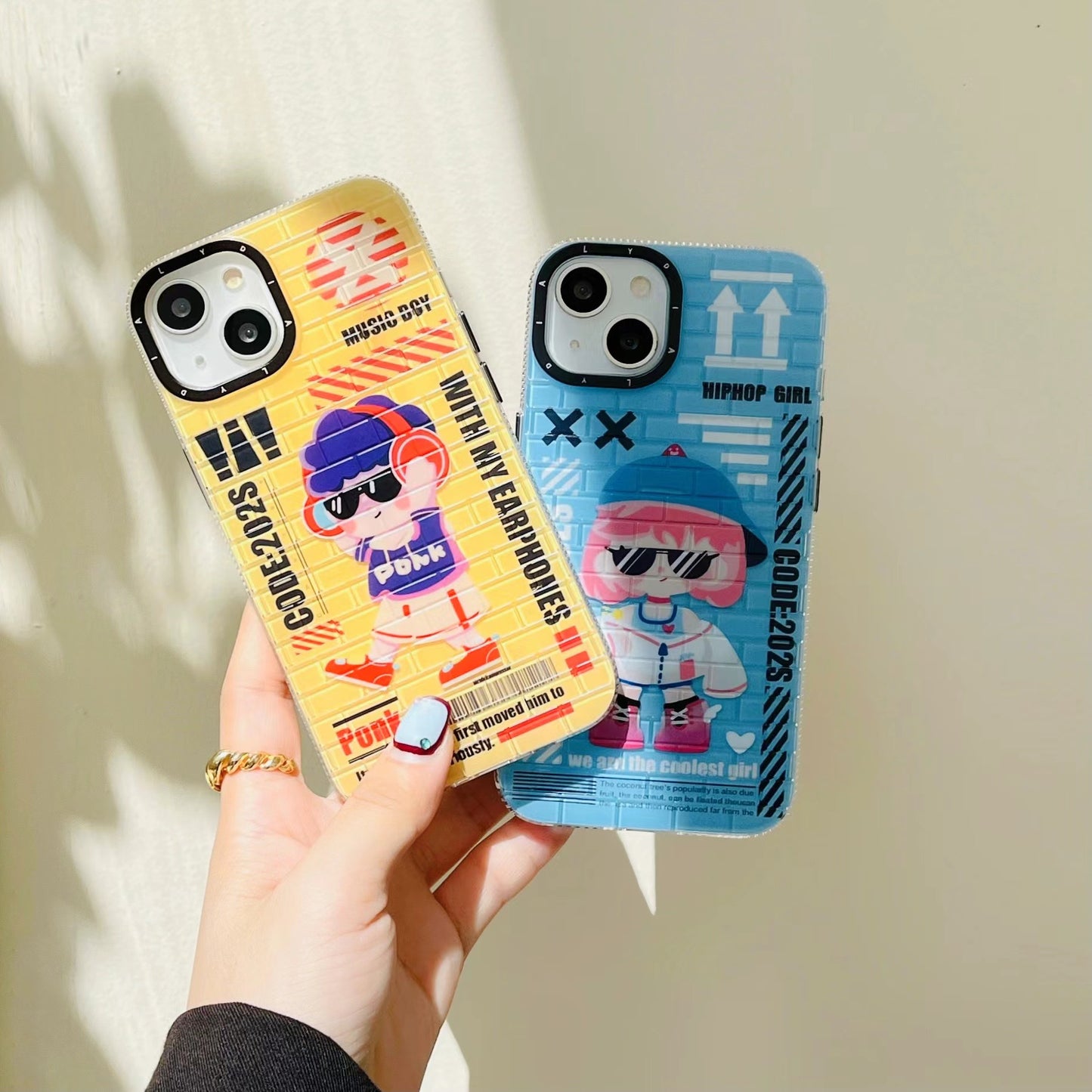 2023 New Arrival Brick Print Original Couple Mobile Phone Case For Iphone 11 12 13 14 Pro Max