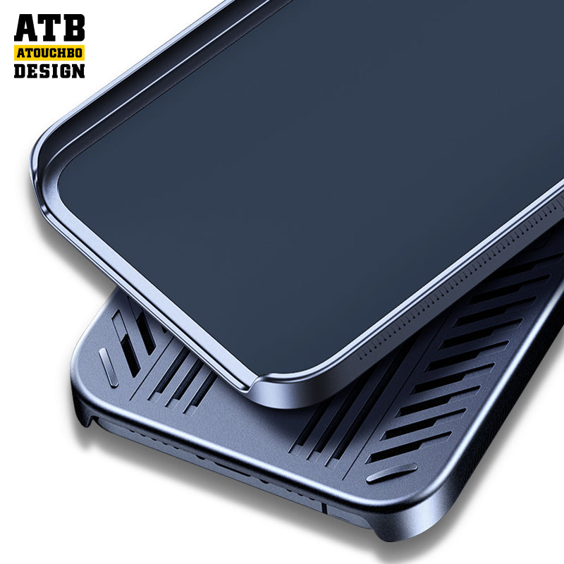Atouchbo game magnetic wireless charging back cover cooling phone case for iphone 11 12 13 14 pro max