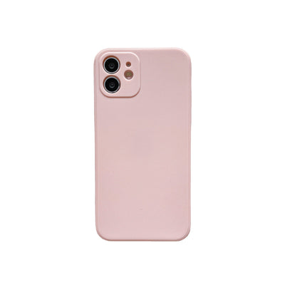 2023 Fashion Style Tpu Phone Case Beauty Pure Solid Color Mobile Phone Case Frosted Straight Edge Phone Case For Iphone