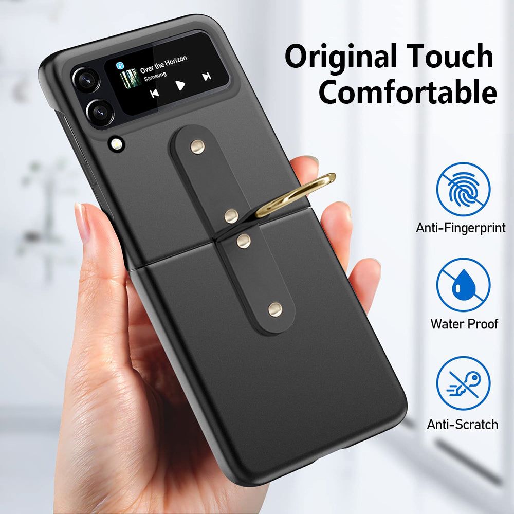Fashion Slim Pc Protective Case Phone Case Cover With Anti-Slip Strip For Samsung Galaxy Z Flip 4